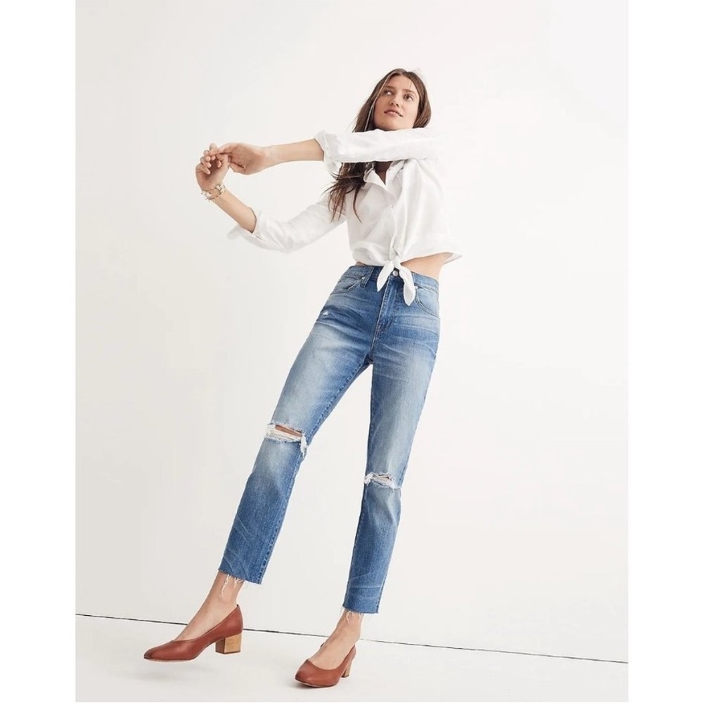 Womens Madewell The High Rise Slim BoyJean Jeans